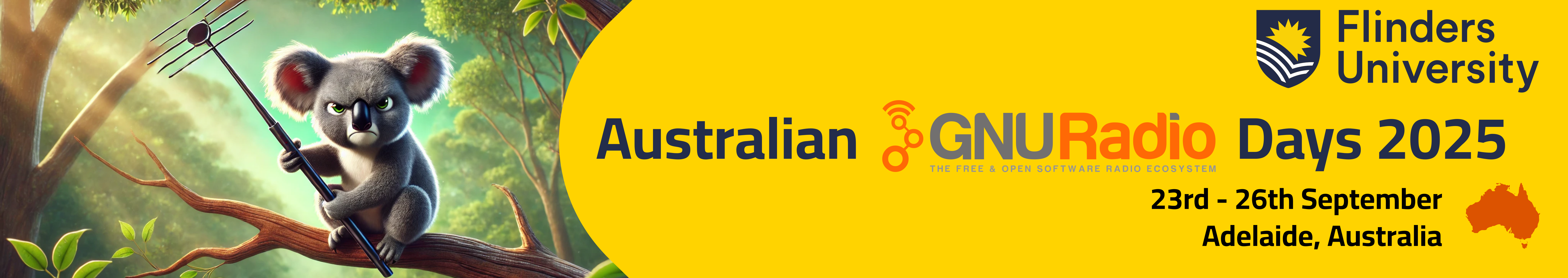 Australian GNU Radio Days 2025 banner